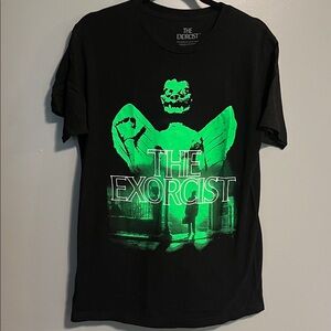 Black and Green The Exorcist Graphic T-Shirt